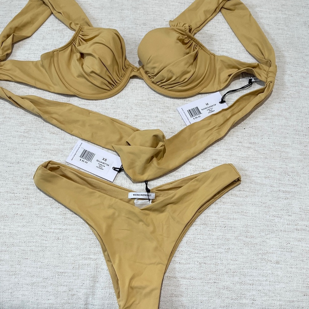 Whatwewore Delilah Bikini Set XS bottom, M top
